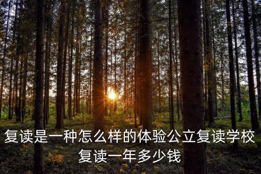 復(fù)讀是一種怎么樣的體驗公立復(fù)讀學(xué)校復(fù)讀一年多少錢