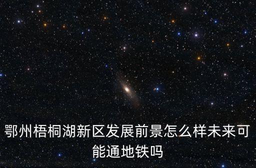 鄂州梧桐湖新區發展前景怎么樣未來可能通地鐵嗎