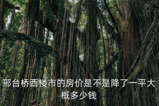 邢臺皓順茂多少錢一平,一平大概多少錢