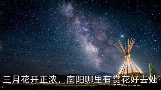 三月花開正濃，南陽(yáng)哪里有賞花好去處