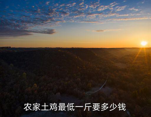 農(nóng)家土雞最低一斤要多少錢