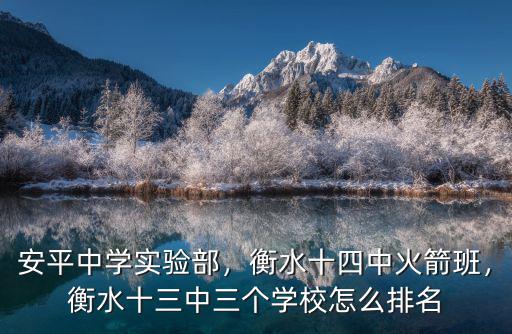 衡水中學初中部多少個班,安平中學實驗部