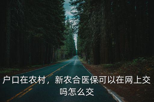 武漢新農(nóng)合醫(yī)保在網(wǎng)上怎么繳費(fèi),新農(nóng)合網(wǎng)上怎么交費(fèi)