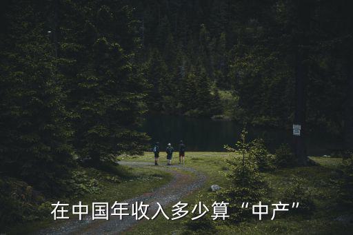 在中國年收入多少算“中產(chǎn)”