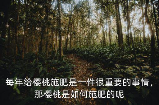 盛果期的櫻桃每棵應施多少復合肥,盛果期每棵桃樹施多少復合肥