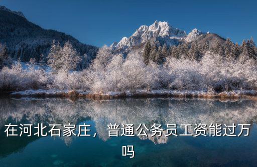 石家莊普通公務(wù)員能掙多少錢一個(gè)月,一個(gè)月工資大概有多少