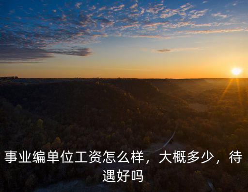 事業(yè)編單位工資怎么樣，大概多少，待遇好嗎