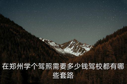鄭州一般學(xué)笛子需要多少錢,在鄭州學(xué)個(gè)駕照需要多少錢