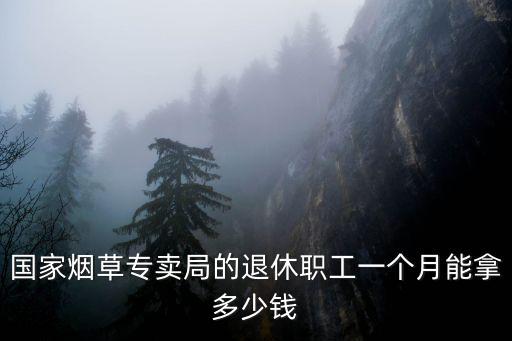 國家煙草專賣局的退休職工一個月能拿多少錢