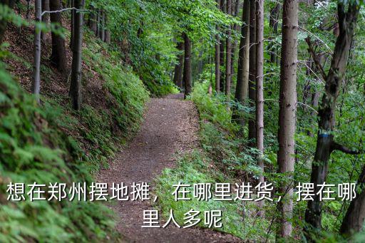 想在鄭州擺地攤，在哪里進貨，擺在哪里人多呢