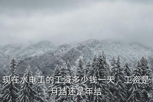 現(xiàn)在水電工的工資多少錢一天，工資是月結(jié)還是年結(jié)