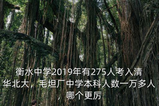 衡水中學(xué)每年能上多少清華北大,衡中考上清華北大多少名