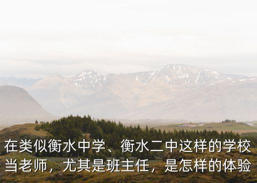 衡水中學的優秀老師月工資拿多少,是衡水老師的功勞嗎