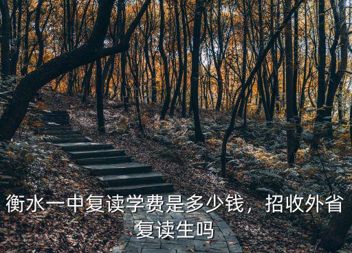 衡水中學費多少,衡水中學學費是多少