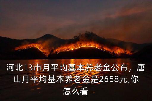河北13市月平均基本養老金公布，唐山月平均基本養老金是2658元,你怎么看