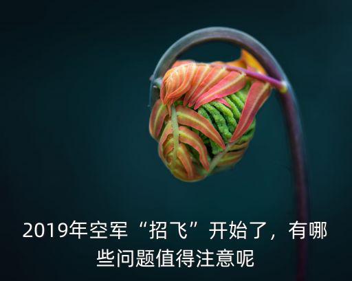2019年空軍“招飛”開始了，有哪些問題值得注意呢
