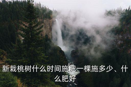 春季桃樹一棵用多少復合肥,盛果期每棵桃樹施多少復合肥
