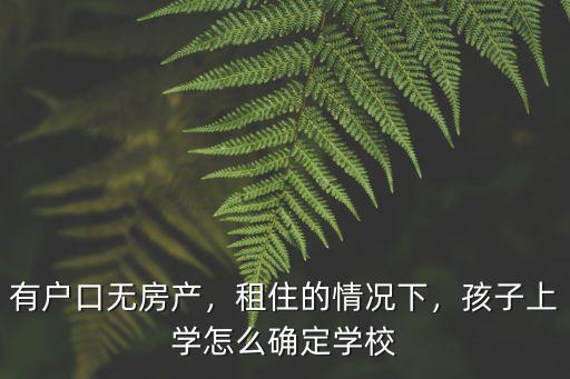 荊州沒有房產孩子怎么上學,孩子上學怎么確定學校