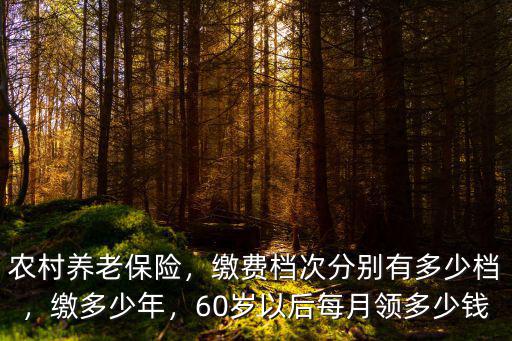 河北省農(nóng)村養(yǎng)老保險(xiǎn)一個(gè)月多少錢,農(nóng)村養(yǎng)老保險(xiǎn)