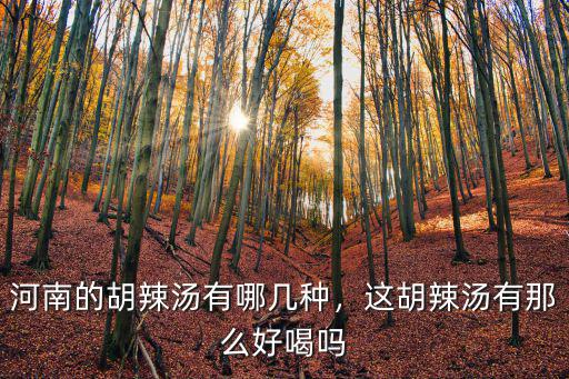 新鄉哪里有胡辣湯好吃,新鄉哪家胡辣湯最好喝