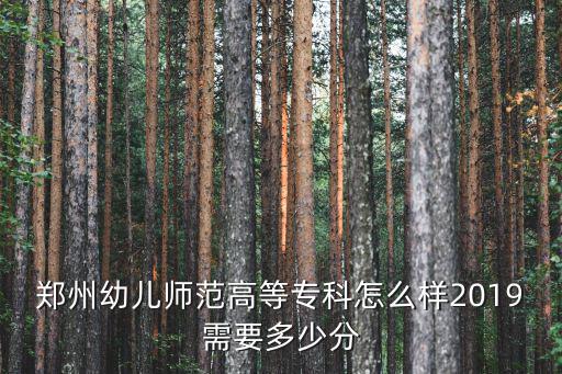 2019鄭州幼師收多少人,2019需要多少分