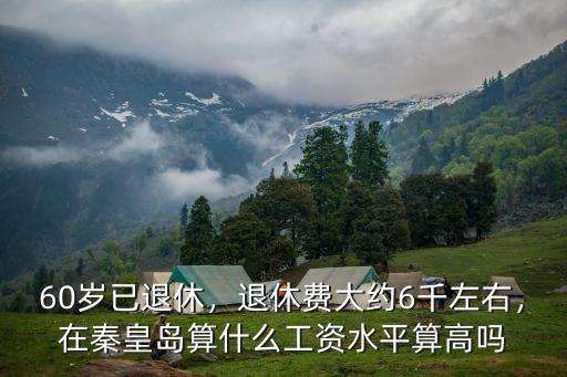 60歲已退休，退休費(fèi)大約6千左右，在秦皇島算什么工資水平算高嗎