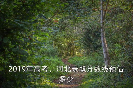 河北19年錄取分數線是多少,河北錄取分數線預估多少