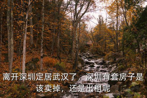 離開(kāi)深圳定居武漢了，深圳有套房子是該賣掉，還是出租呢