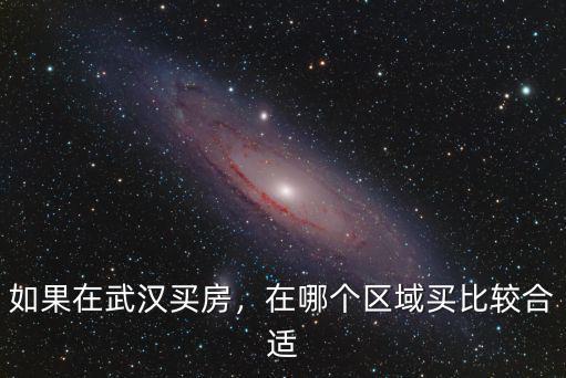 如果在武漢買房，在哪個區域買比較合適