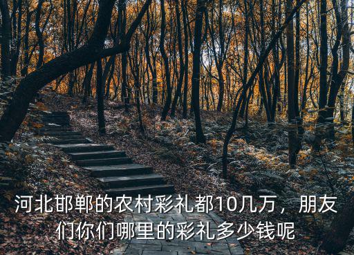 河北彩禮多少邯鄲,河北邯鄲邱縣彩禮是多少