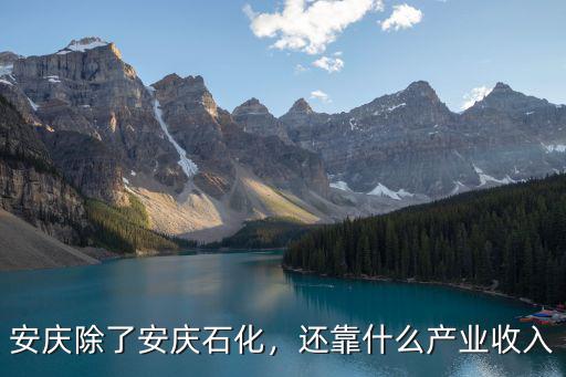 安慶除了安慶石化，還靠什么產(chǎn)業(yè)收入