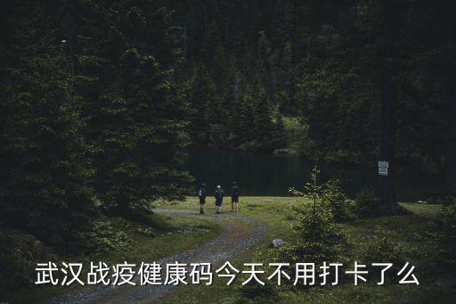 武漢戰(zhàn)疫健康碼今天不用打卡了么