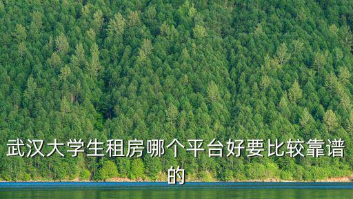 武漢大學生租房哪個平臺好要比較靠譜的