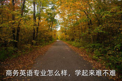 商務(wù)英語專業(yè)怎么樣，學(xué)起來難不難