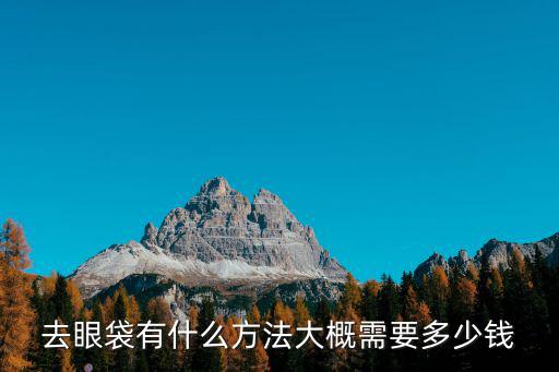 秦皇島去眼袋多少錢啊,激光去眼袋多少錢