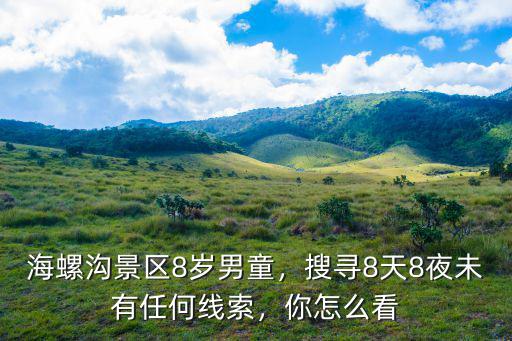 海螺溝景區8歲男童，搜尋8天8夜未有任何線索，你怎么看