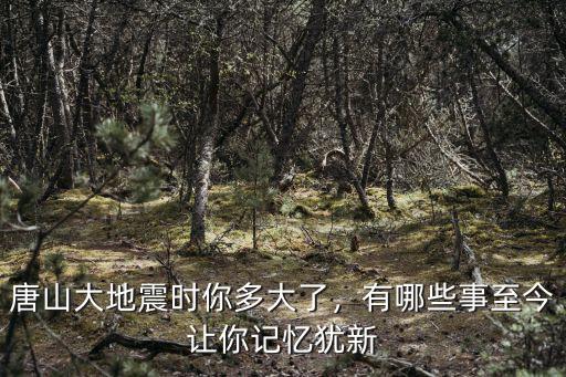 唐山大地震時你多大了，有哪些事至今讓你記憶猶新