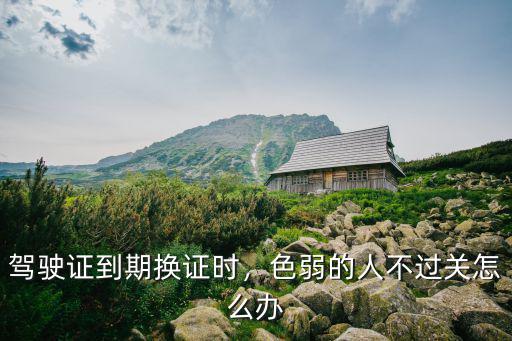 武漢駕照換證色弱怎么辦,如果是色弱怎么辦