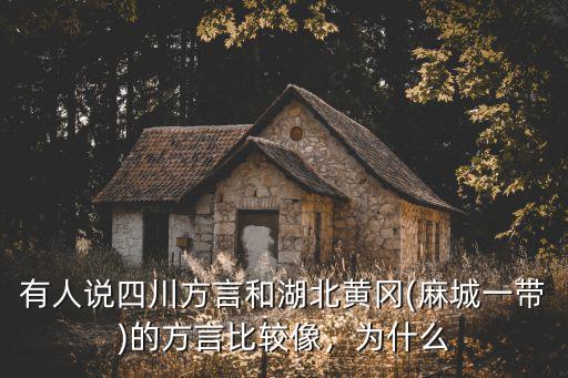 有人說四川方言和湖北黃岡(麻城一帶)的方言比較像，為什么
