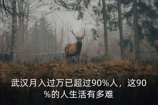 武漢月入過萬已超過90%人，這90%的人生活有多難