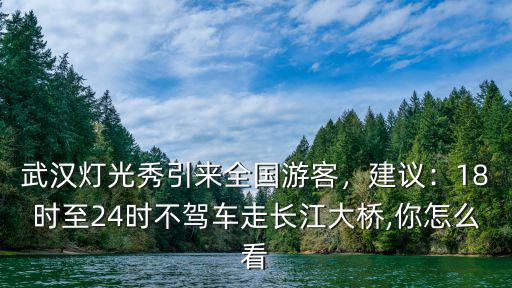 武漢燈光秀引來(lái)全國(guó)游客，建議：18時(shí)至24時(shí)不駕車走長(zhǎng)江大橋,你怎么看