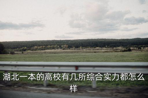 湖北一本的高校有幾所綜合實(shí)力都怎么樣