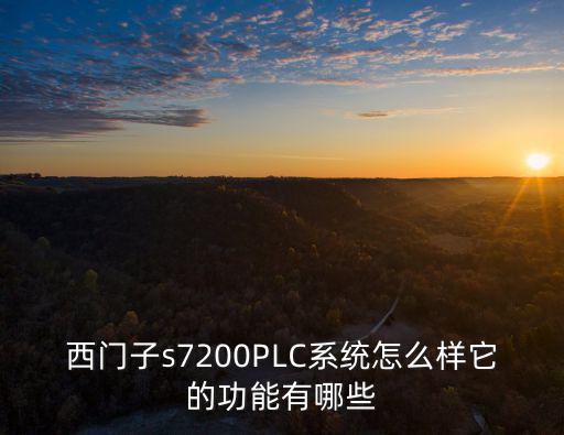 西門子s7200PLC系統怎么樣它的功能有哪些