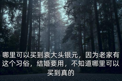 濮陽哪里有賣袁大頭,家中有幾枚袁大頭