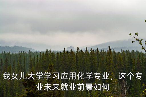 我女兒大學學習應用化學專業，這個專業未來就業前景如何
