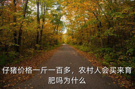 仔豬價(jià)格一斤一百多，農(nóng)村人會(huì)買來育肥嗎為什么
