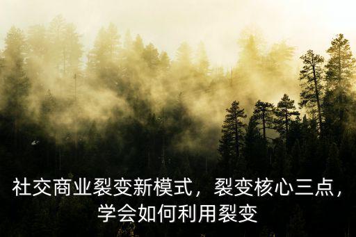 湖北裂變模式怎么選,社交商業(yè)裂變新模式