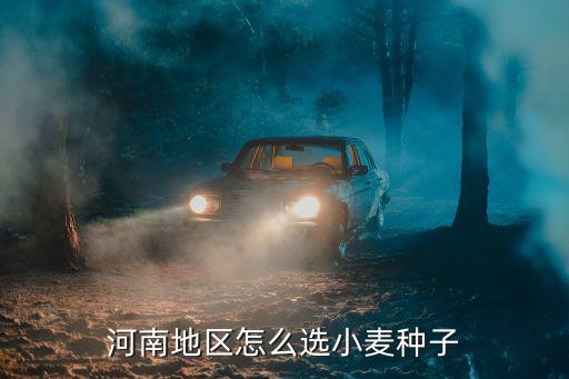 河南地區怎么選小麥種子