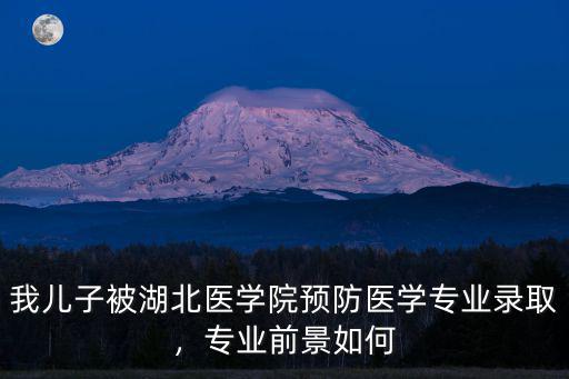 我兒子被湖北醫(yī)學(xué)院預(yù)防醫(yī)學(xué)專(zhuān)業(yè)錄取，專(zhuān)業(yè)前景如何