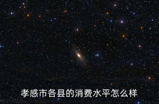 孝感市經濟消費怎么樣,孝感市各縣的消費水平怎么樣